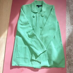 Like new Boden size 12 light Green Double-Breasted knit jacket with pockets